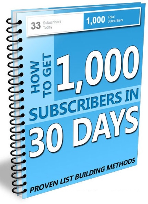 Product picture 1000 Subscribers in 30 Days.
